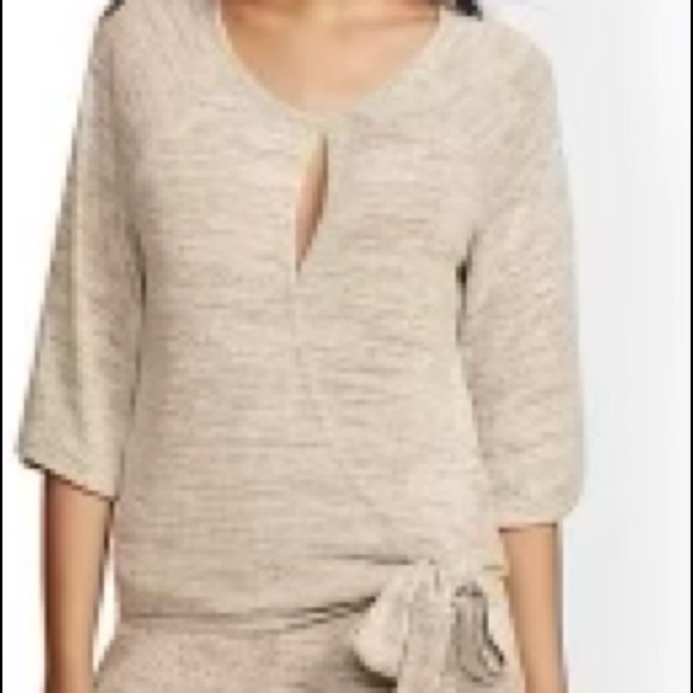 Side-Tie Wrap Top with Wide Leg Pant Set by Soho Street at New York & Company